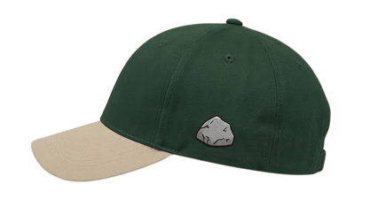 Dino - Rock-Paper-Scissors Embroidered Baseball Cap — Green & Beige